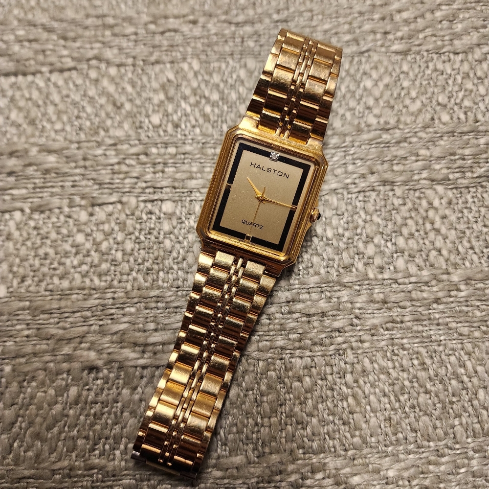 Halston Gold Quartz Watch